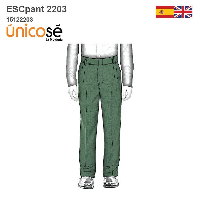 MOLDE PANTALON ESCOLAR CLASICO 2203