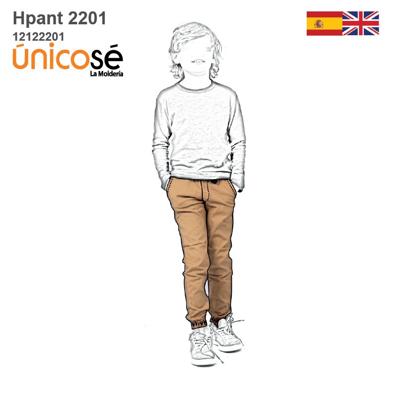 MOLDE PANTALON PITILLO HOMBRE 2201