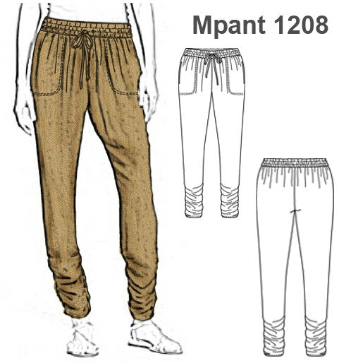 MOLDE PANTALON BABUCHA MUJER 1208