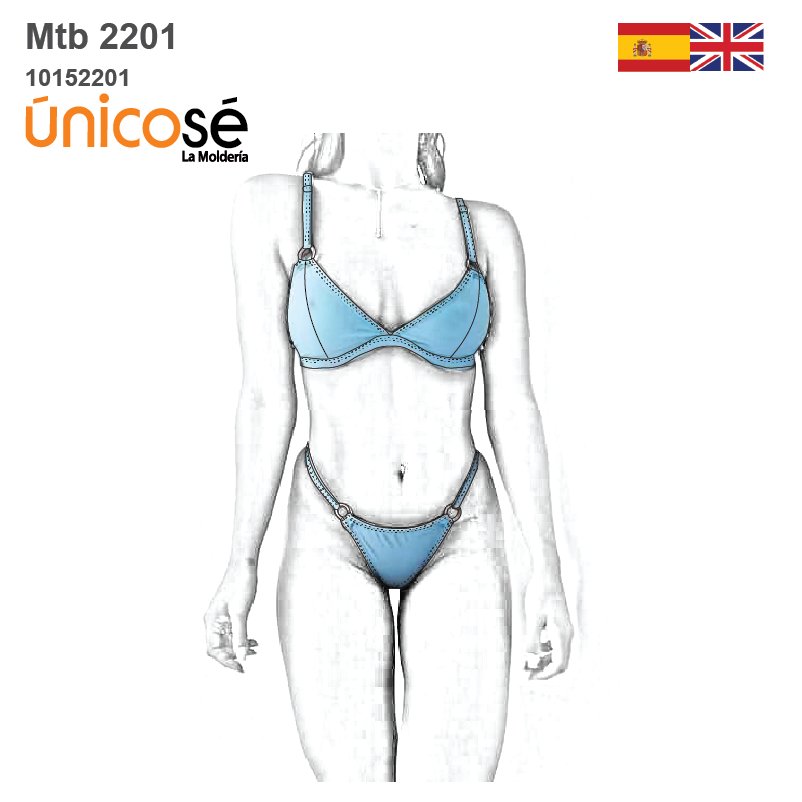 MOLDE TRAJE DE BAÑO PIEZAS MUJER 22011