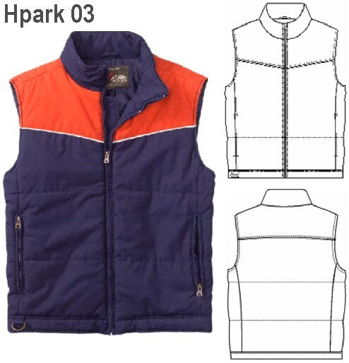 MOLDE PARKA CHALECO HOMBRE 0903