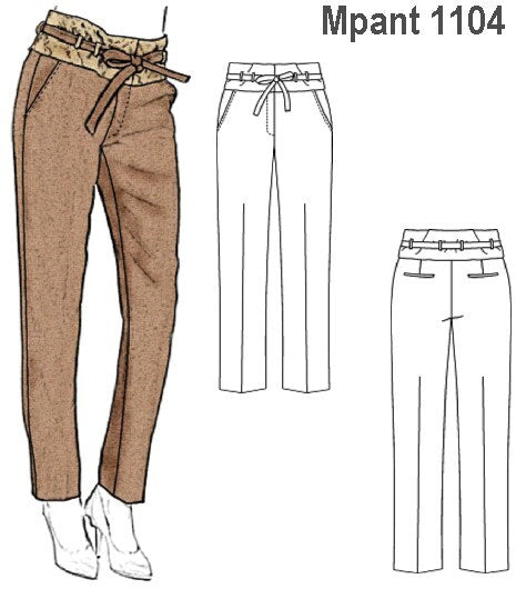 MOLDE PANTALON RECTO MUJER 1104