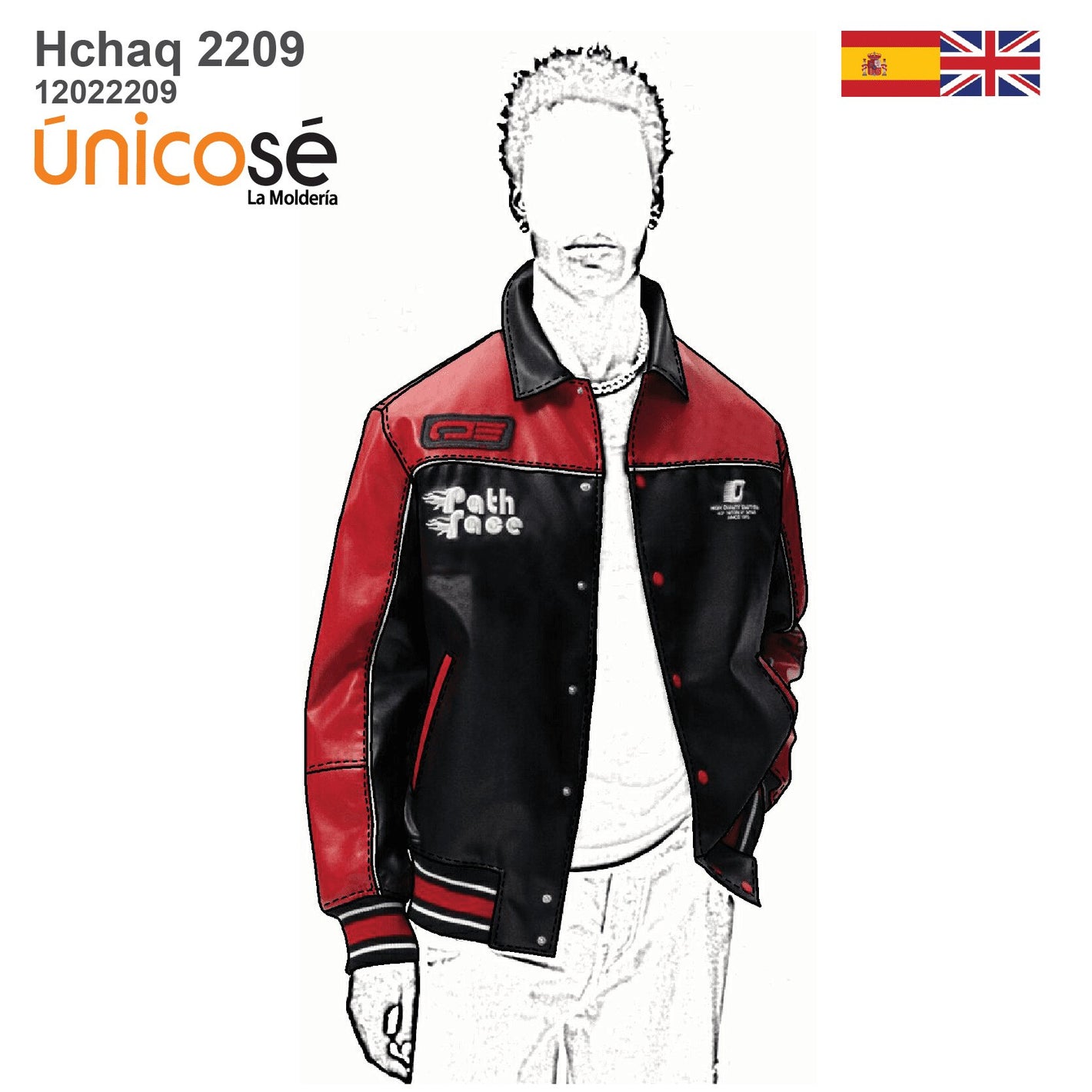 MOLDE CHAQUETA CAZADORA HOMBRE 2209
