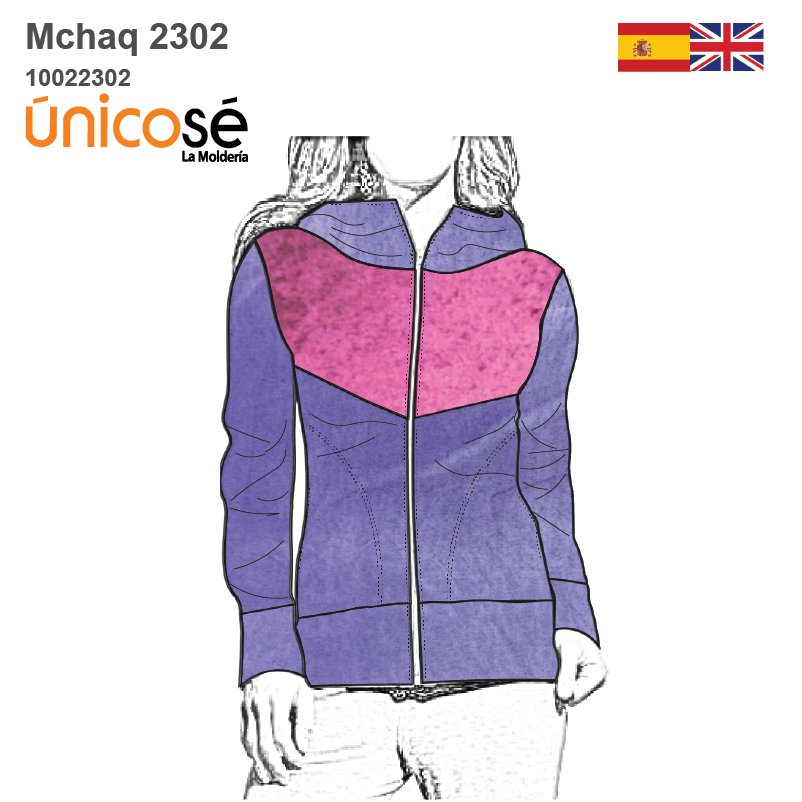 MOLDE CHAQUETA CORTES MUJER 2302