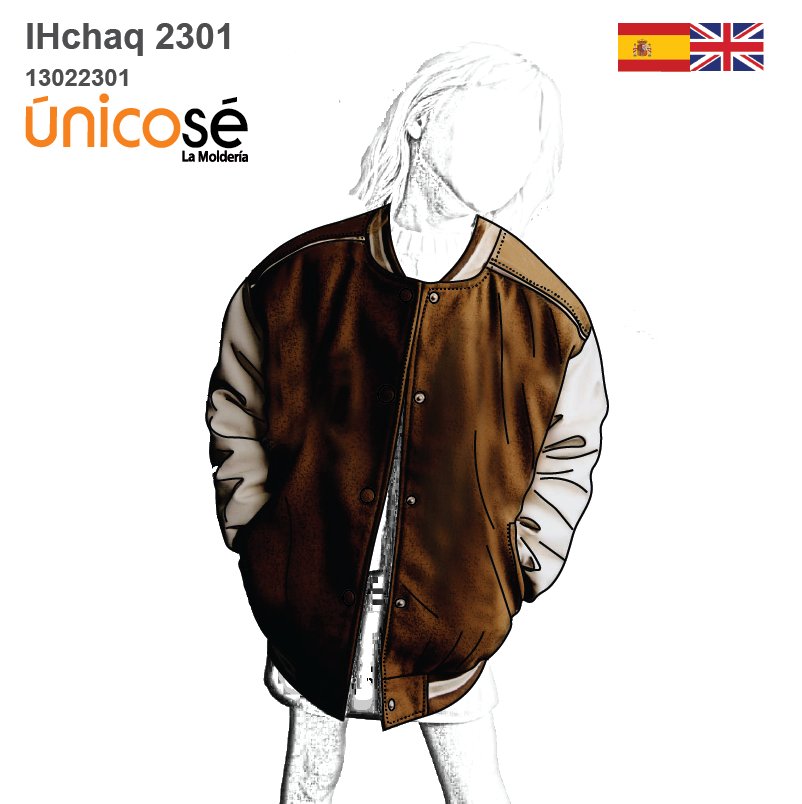 MOLDE CHAQUETA BOMBER NIÑO 2301