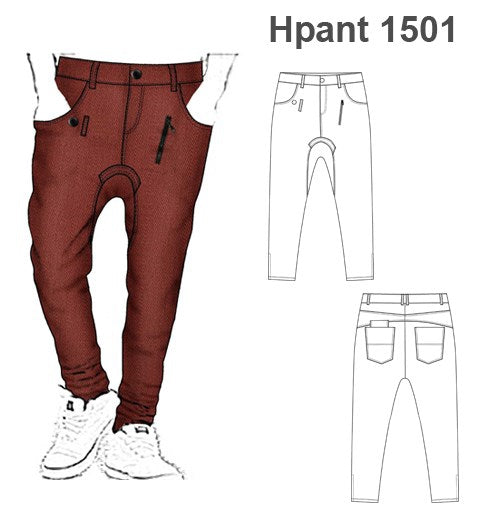 MOLDE PANTALON HAREM HOMBRE 1501