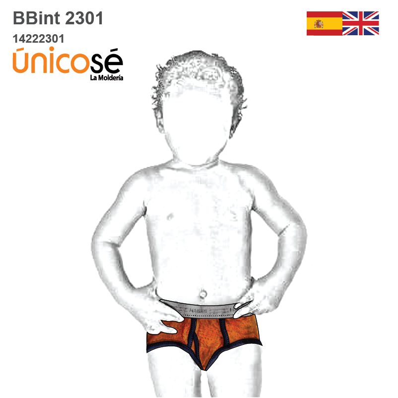 MOLDE INTERIOR CALZONCILLO BEBE 2301