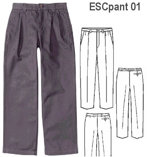 MOLDE PANTALON PINZADO ESCOLAR 0901