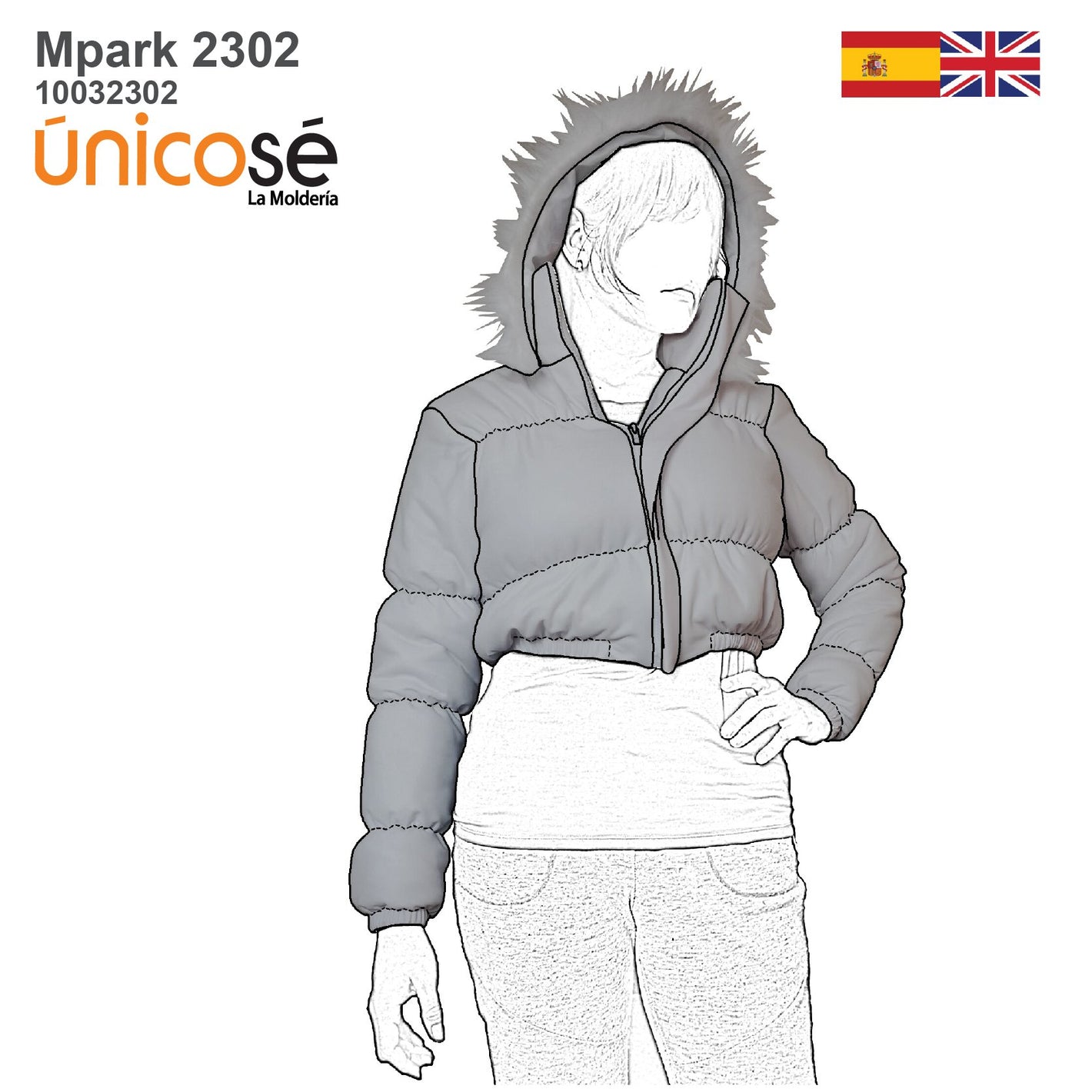 MOLDE PARKA PUFF MUJER 2302