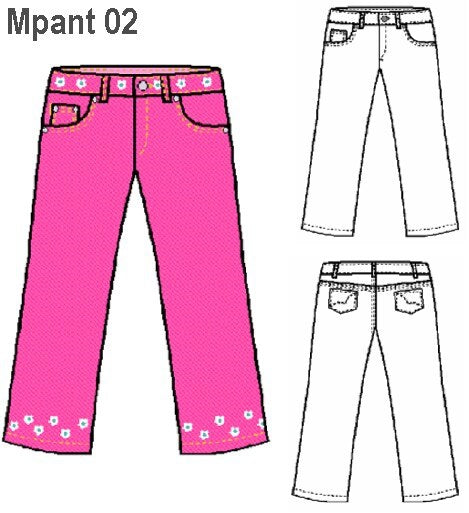 MOLDE PANTALON CAPRI MUJER 0902