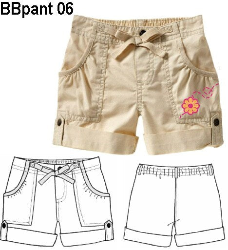 MOLDE PANTALON SHORT BEBE 0906