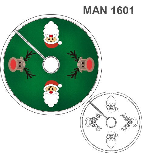 MOLDE PIE ARBOL NAVIDAD MAN 1601