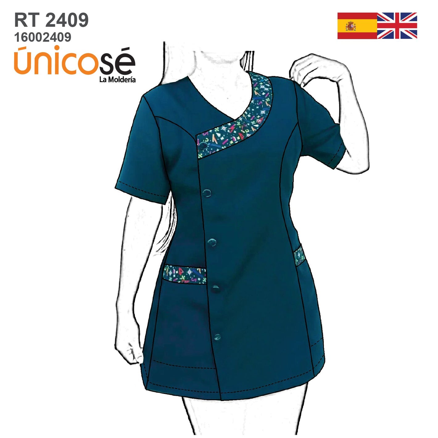 MOLDE DELANTAL PARVULARIA RT 2409