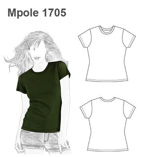 MOLDE POLERA BASICA MUJER 1705