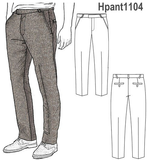 MOLDE PANTALON CLASICO HOMBRE 1104