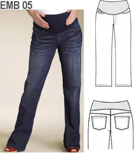 MOLDE PANTALON MATERNAL 0905