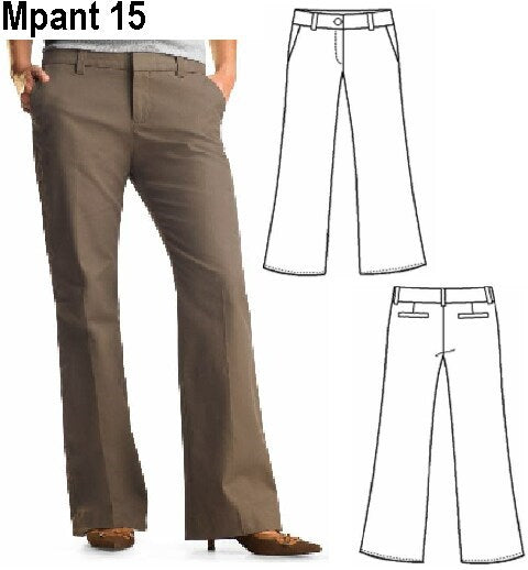 MOLDE PANTALON CLASICO MUJER 0915