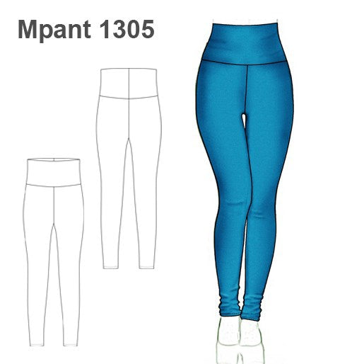 MOLDE PANTALON CALZA MUJER 1305