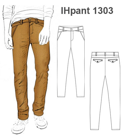 MOLDE PANTALON SEMI PITILLO NIÑO 1303