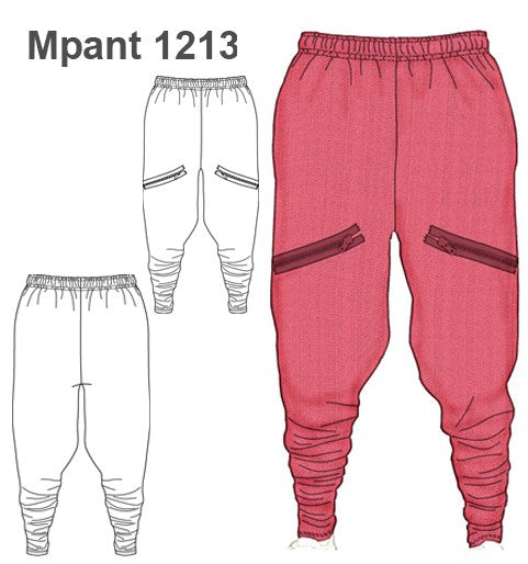 MOLDE PANTALON HAREM MUJER 1213