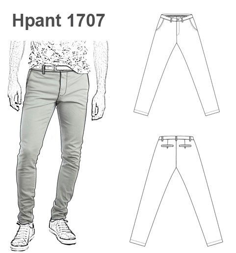 MOLDE PANTALON PITILLO HOMBRE 1707