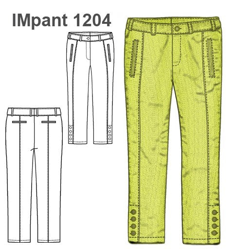 MOLDE PANTALON RECTO NIÑA 1204