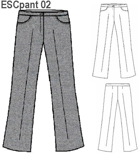 MOLDE PANTALON ELASTIZADO ESCOLAR  0902