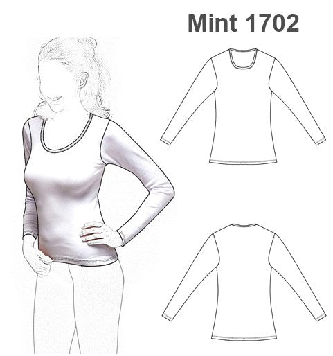 MOLDE INTERIOR CAMISETA MUJER 1702