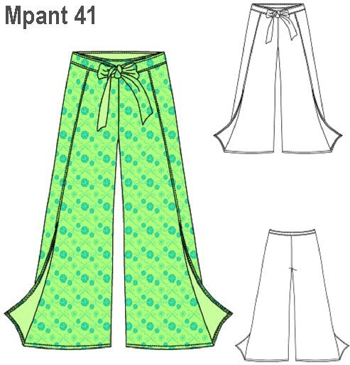 MOLDE PANTALON PAREO MUJER 0941