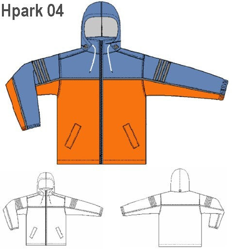 MOLDE PARKA CORTAVIENTO HOMBRE 0904