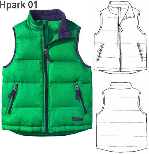 MOLDE PARKA CHALECO HOMBRE 0901