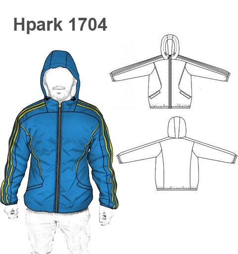 MOLDE PARKA CORTAVIENTO HOMBRE 1704