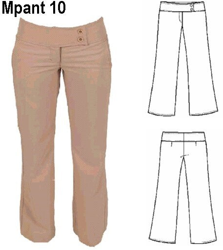 MOLDE PANTALON ELASTICADO MUJER 0910