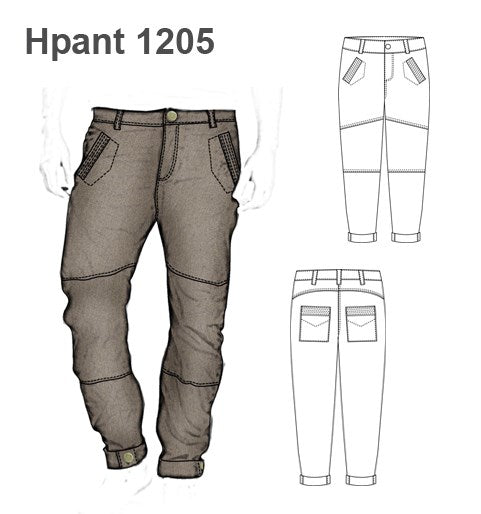 MOLDE PANTALON CORTES HOMBRE 1205