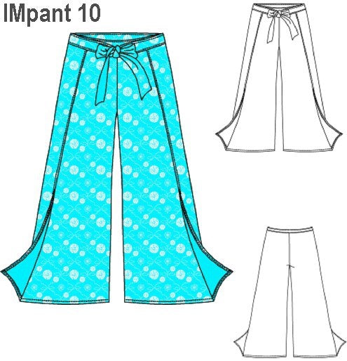 MOLDE PANTALON PAREO NIÑA 0910