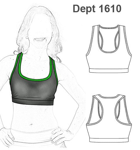 MOLDE DEPORTE PETO SUJETADOR 1610