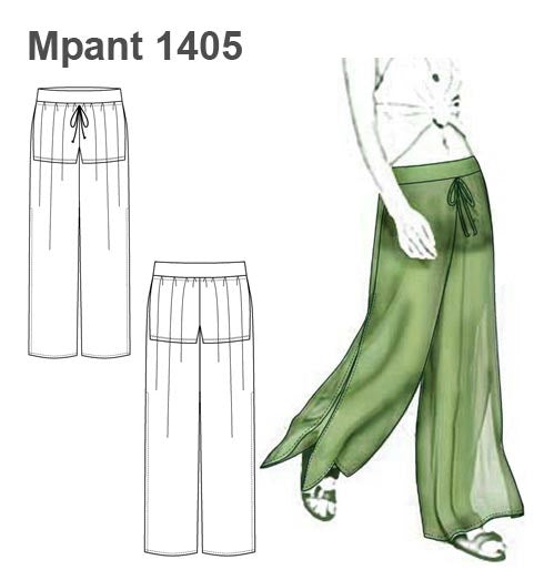 MOLDE PANTALON PALAZZO MUJER 1405