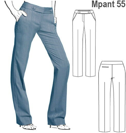MOLDE PANTALON CLASICO MUJER 0955