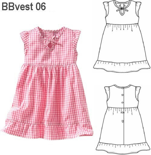MOLDE VESTIDO CANESU BEBE 0906