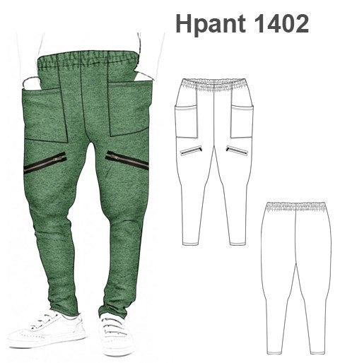 MOLDE PANTALON HAREM HOMBRE 1402