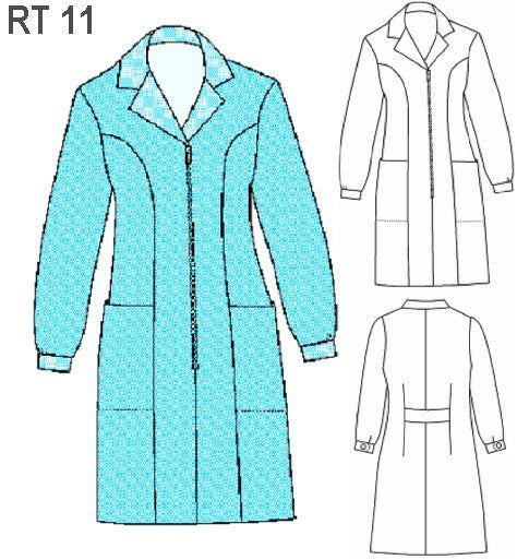 MOLDE DELANTAL TRABAJO RT 0911