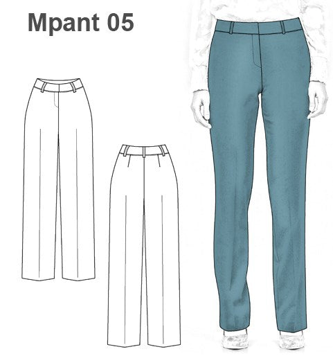 MOLDE PANTALON CLASICO MUJER 0905