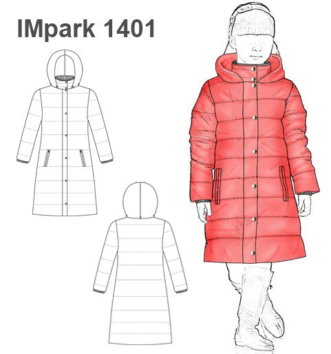 MOLDE PARKA LARGA NIÑA 1401