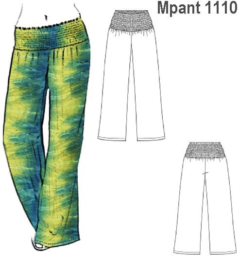 MOLDE PANTALON PIERNA ANCHA MUJER 1110