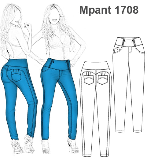 MOLDE PANTALON PUSH UP 1708