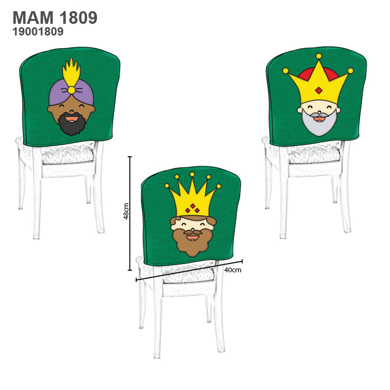 MOLDE FUNDA SILLA REYES NAVIDAD MAN 1809