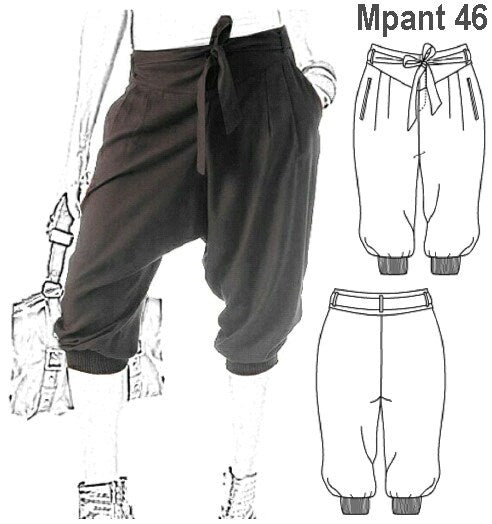 MOLDE PANTALON HAREM MUJER 0946