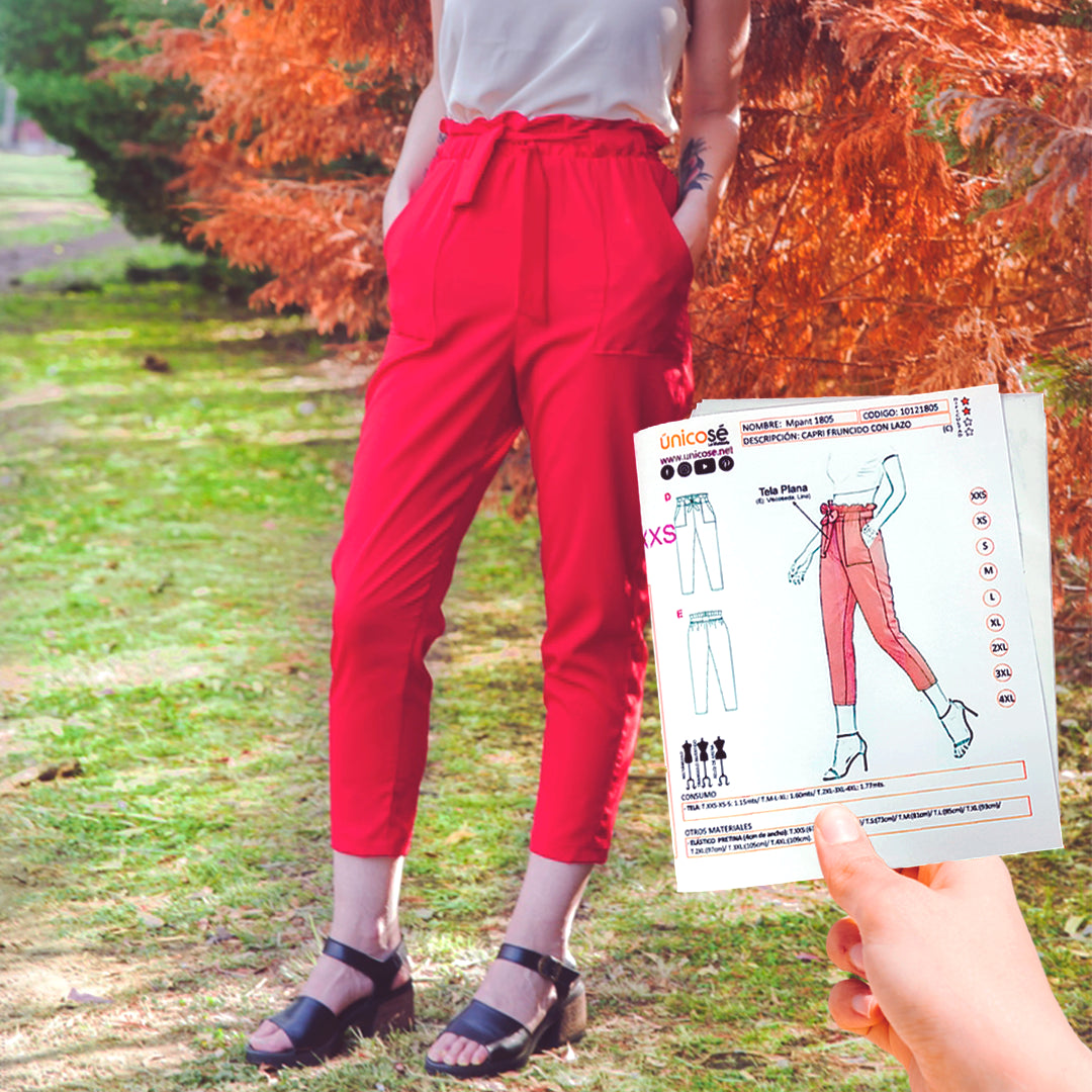 MOLDE PANTALON CAPRI MUJER 1805