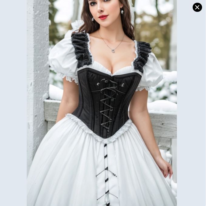 Molde Gratis de Corset con Tirantes Ajustado