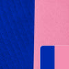 Toalla Microfibra Doble Faz x Metros - AZUL REY / ROSADO